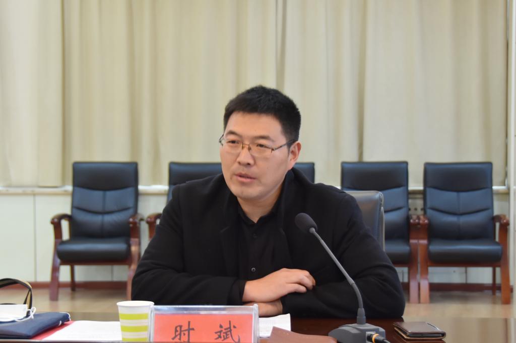 评估组组长、安阳师范学院团委书记时斌讲话